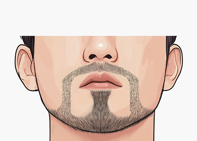 칼날형 구레나룻